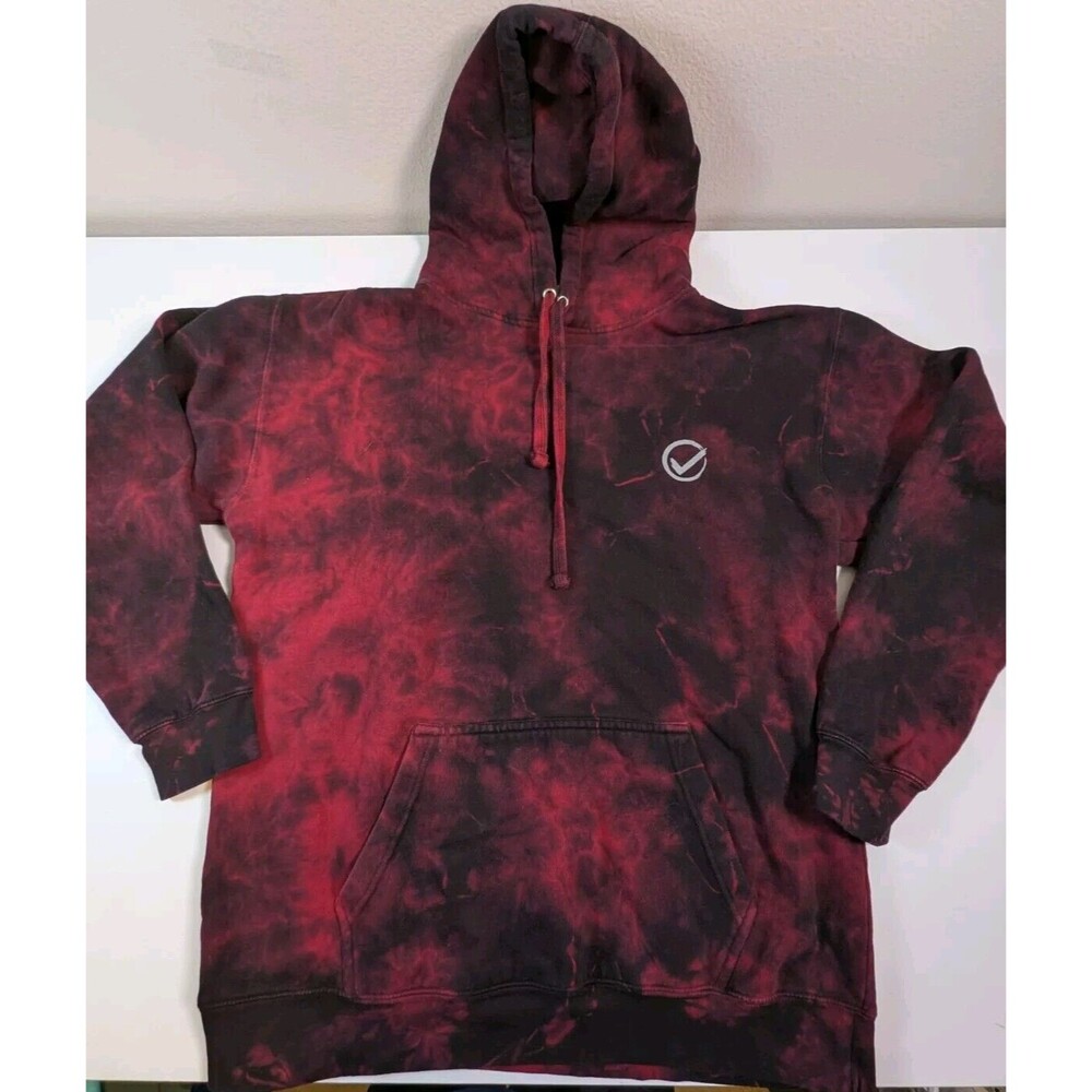 Kevin Hart Hoodie Mens Large Red Tie Dye Reality Check Tour 2022 Sweatshirt